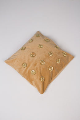 Brown Velvet Cushion 1.5' x 1.5'ft - GS Productions